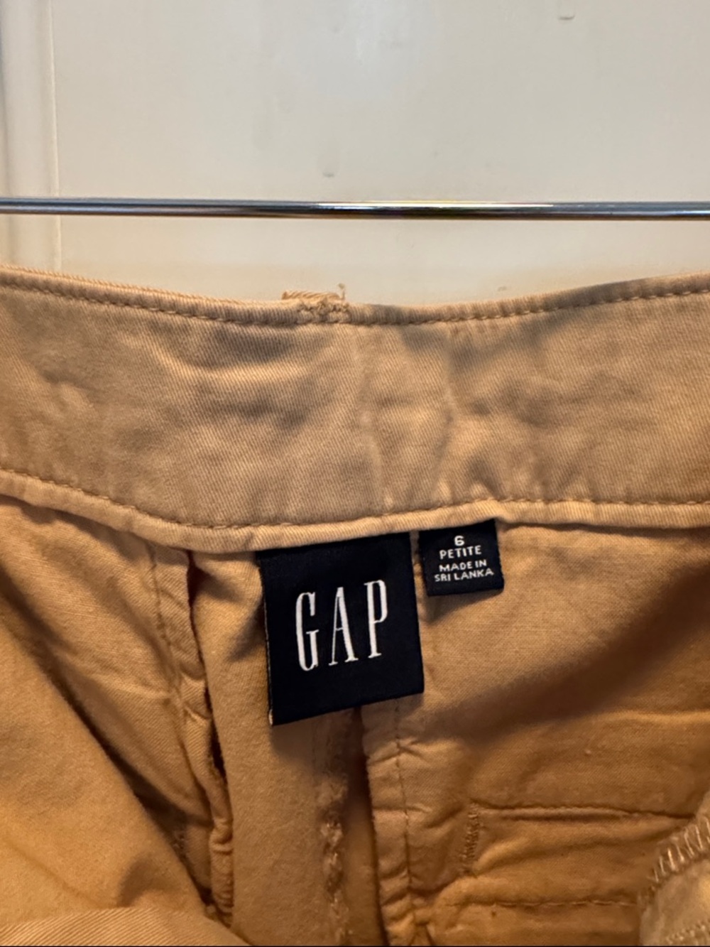 GAP Women's Khaki Wide-Leg Chinos - Tan - Picture 3 of 4